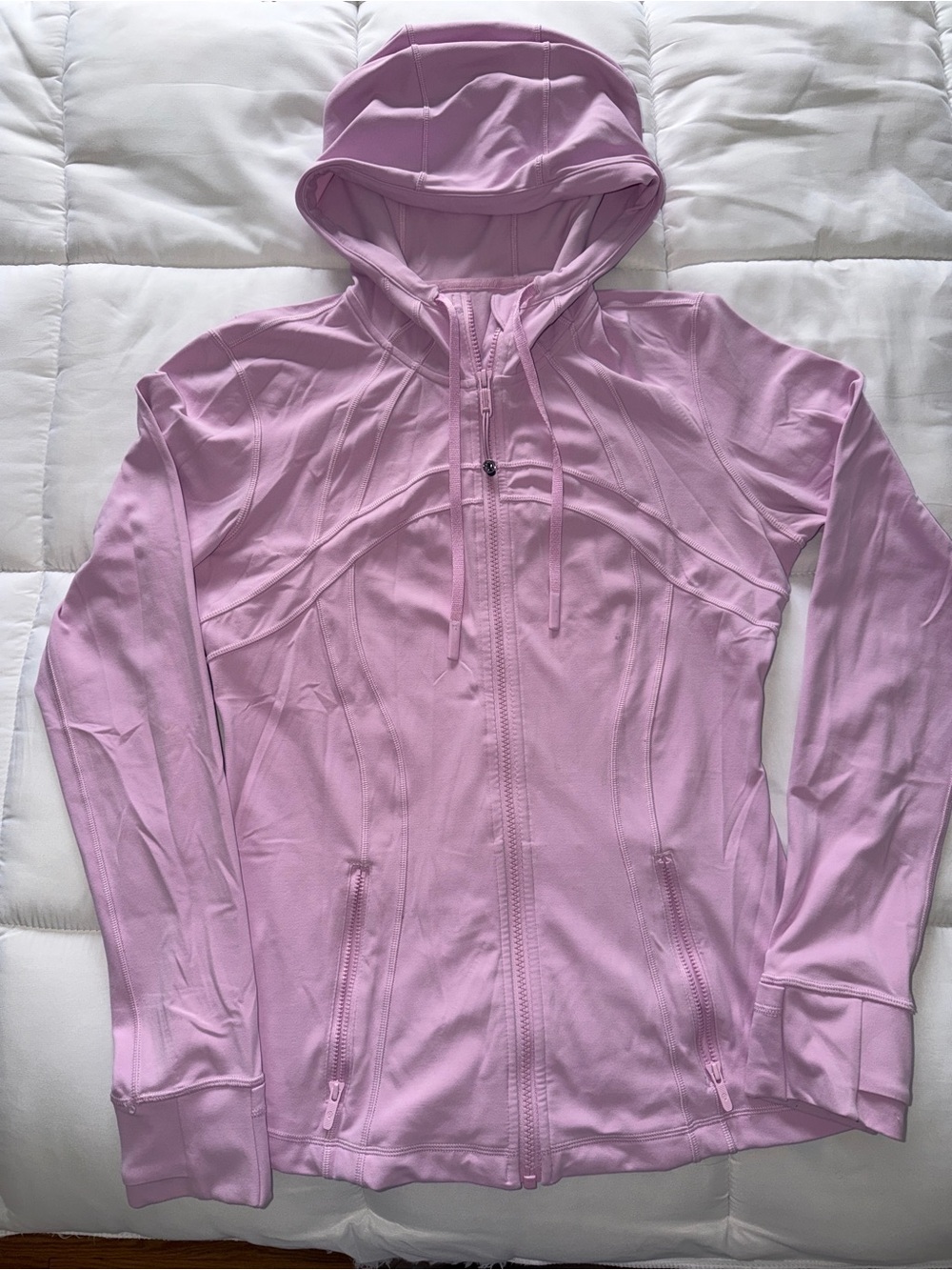 Light Pink Hooded Zip-Up Define Jacket